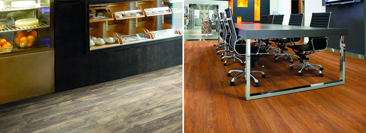 Vinyl Core Elements commercial space flooring office retail